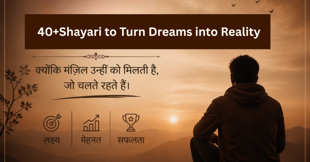 40+Shayari to Turn Dreams into Reality