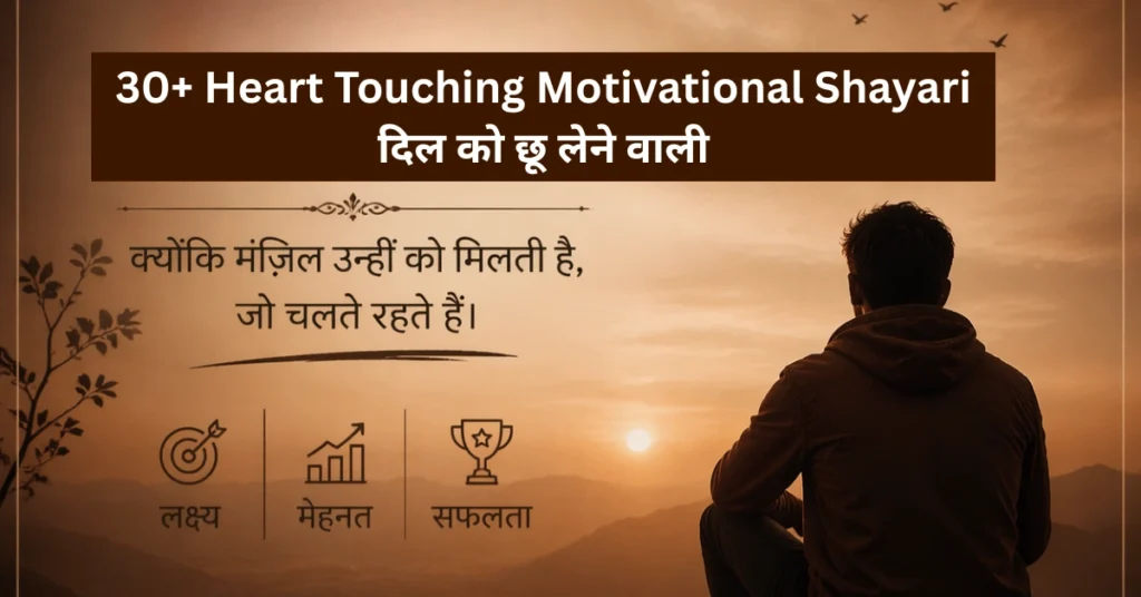 30+ Heart Touching Motivational Shayari दिल को छू लेने वाली
