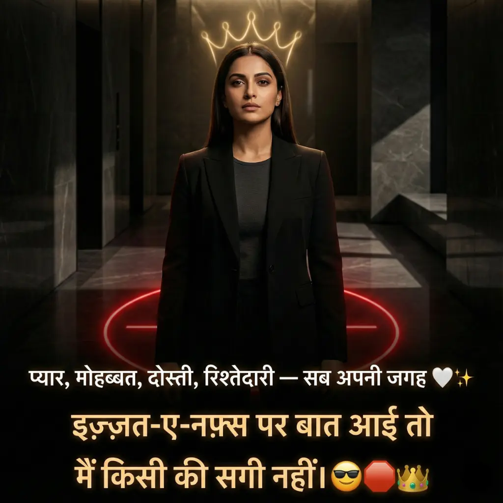 30+ Best Attitude Shayari Image for Girl
