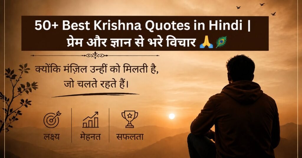 50+ Best Krishna Quotes in Hindi