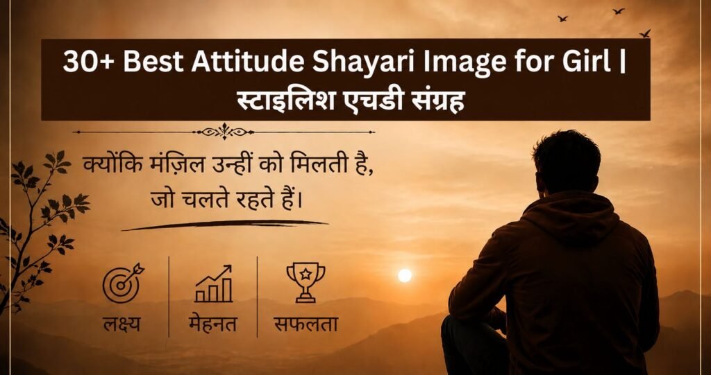 30+ Best Attitude Shayari Image for Girl l स्टाइलिश एचडी संग्रह